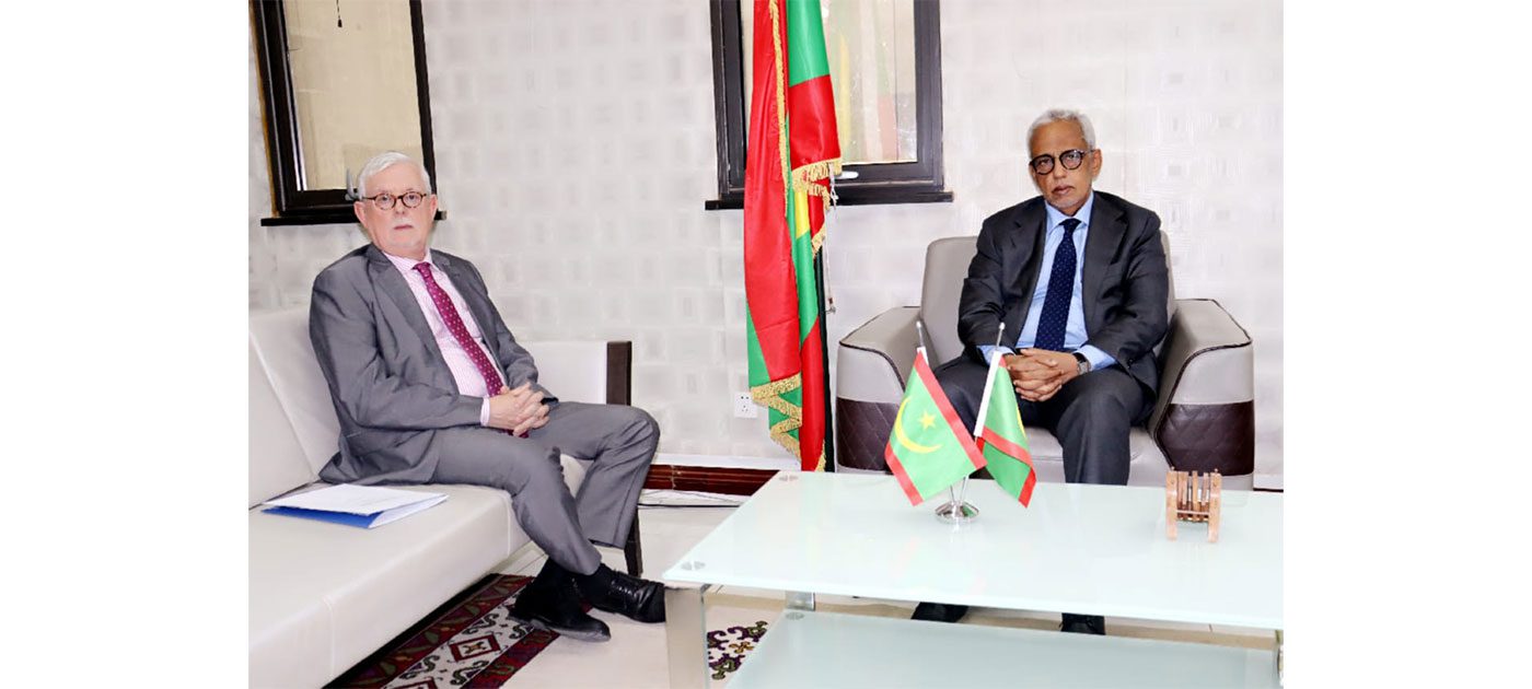 وزير الشؤون الاقتصادية يستقبل السفير رئيس بعثة الاتحاد الأوروبي في موريتانيا